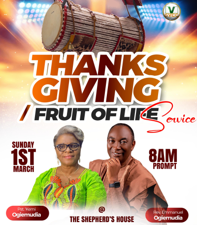 SVCC- FRUIT OF LIFE THANKSGIVING SERVICE - 1-03-2026