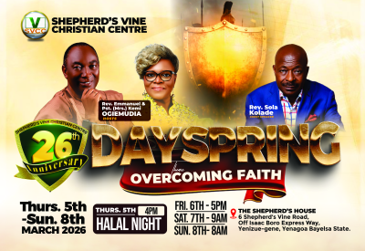 DAYSPRING/ THANKSGIVING- 8-03-2026