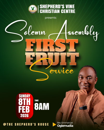 SVCC- SOLEMN ASSEMBLY/ FIRST FRUIT- 08-02-2026
