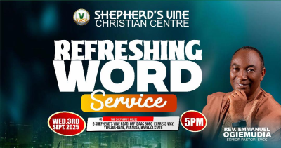 SVCC- REFRESHING WORD SERVICE- 3-09-2025